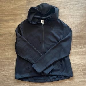 Victoria’s Secret PINK Black Thin Fleece Zip-Up Hoodie NWOT